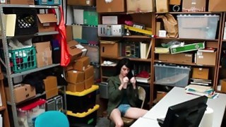 Alex Harper caught and fucks by security officer Thumbnail