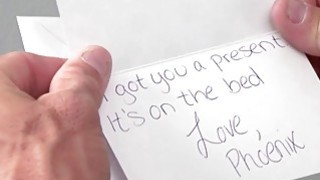 Hunk Tommy Gunn catches Amara Romani fingering her wet cunt Thumbnail