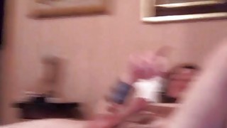 Brunette camgirl plays with cock of her boyfriend on webcam Thumbnail