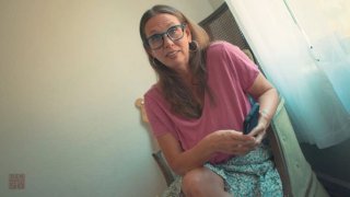 Sexy milf autumn j cooper fingering her wet pussy confronting step-son - homemade 50 roleplay Thumbnail