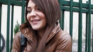 Pretty amateur Eurobabe Alexis Brill pussy nailed for cash Thumbnail