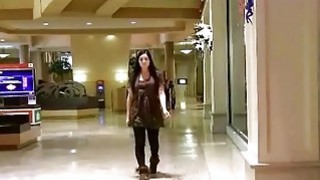 Brunette teen sweetie dares to show her tits in public Thumbnail
