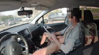 Dick flash car part 1. mostro il cazzo a due troiette che chiacchierano Thumbnail